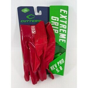 Cutters Rev Pro Football Gloves Men's Sticky Ultra Grip Receiver Gloves Adult L